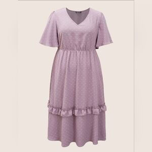 Dot Pom Midi Dress with Pockets